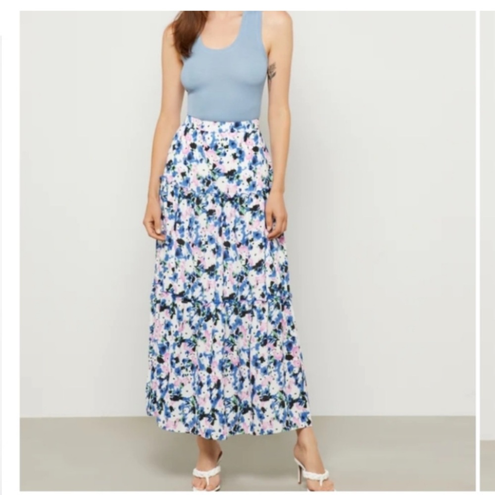 New! BCBG Max Azria Floral Maxi Skirt
